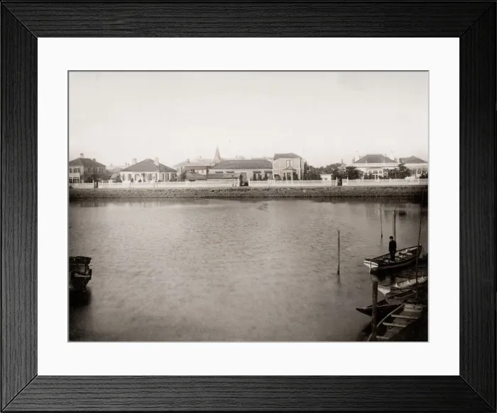Framed Print : Houses in the foreign settlement, Tokyo, Japan Framed Print : Houses in the foreign settlement, Tokyo, Japan