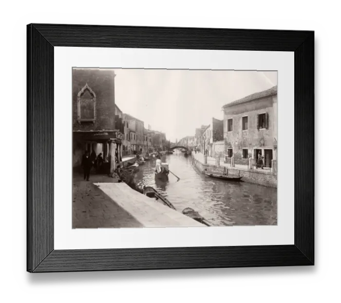 Framed Print : Daily life on a canal, boats, gondola, Venice Italy Framed Print : Daily life on a canal, boats, gondola, Venice Italy