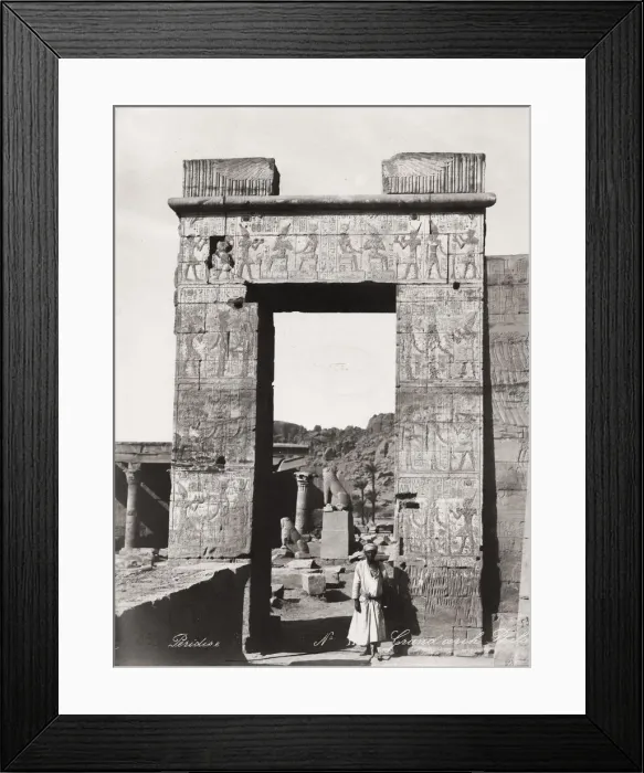 Framed Print : Arch, gate, island of Philae, River Nile, Egypt Framed Print : Arch, gate, island of Philae, River Nile, Egypt