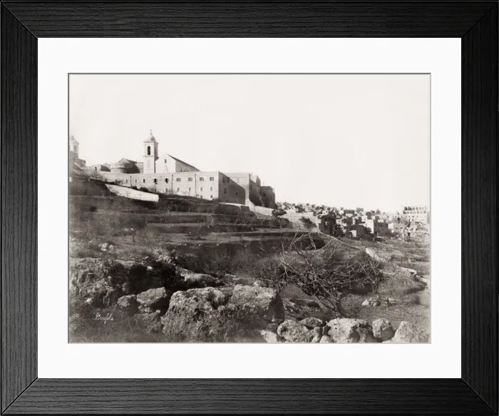 Framed Print : General view of Bethlehem and the church of the Nativity Framed Print : General view of Bethlehem and the church of the Nativity
