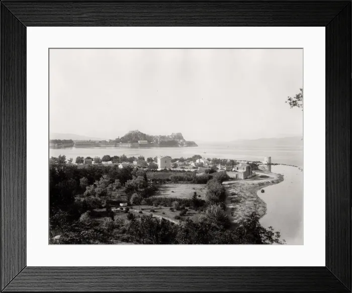 Framed Print : View on Corfu, Greece Framed Print : View on Corfu, Greece