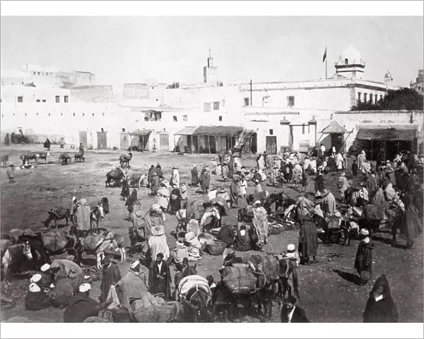 Market, Tangier, Morocco, c. 1890 s