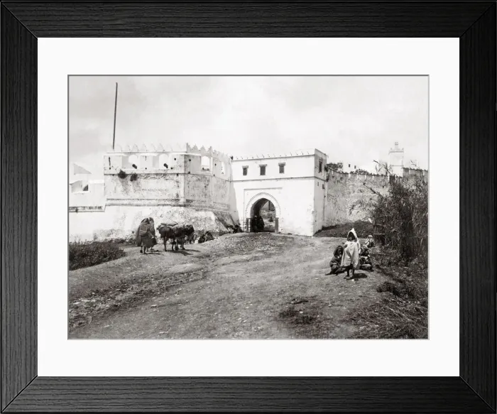Framed Print : City gate, Tangier, Morocco, c. 1890 s Framed Print : City gate, Tangier, Morocco, c. 1890 s