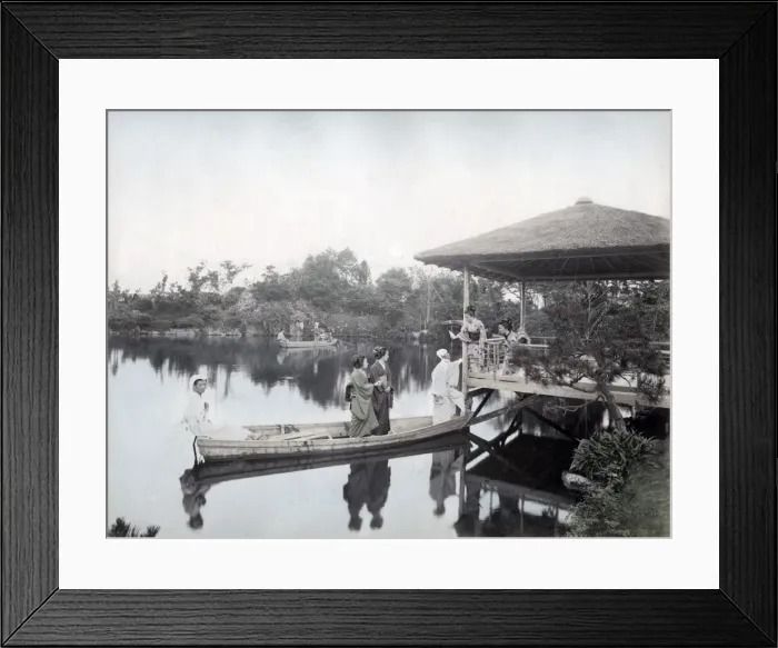 Framed Print : Pleasure boat, Japan, c. 1890 Framed Print : Pleasure boat, Japan, c. 1890