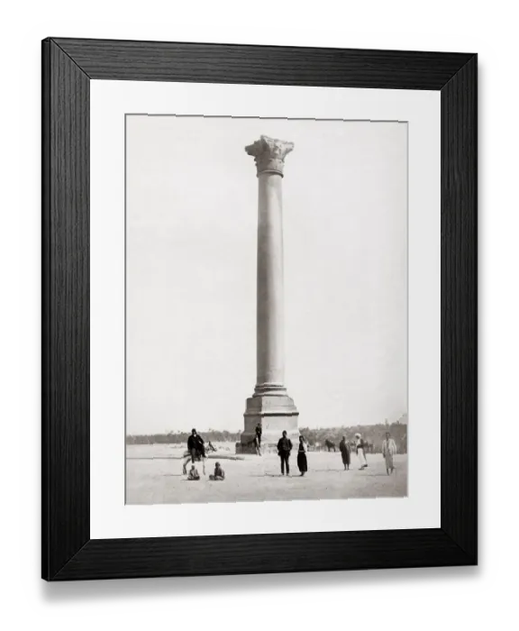 Framed Print : Pompeys Pillar / Column, Alexandria, Egypt, c. 1870 s Framed Print : Pompeys Pillar / Column, Alexandria, Egypt, c. 1870 s
