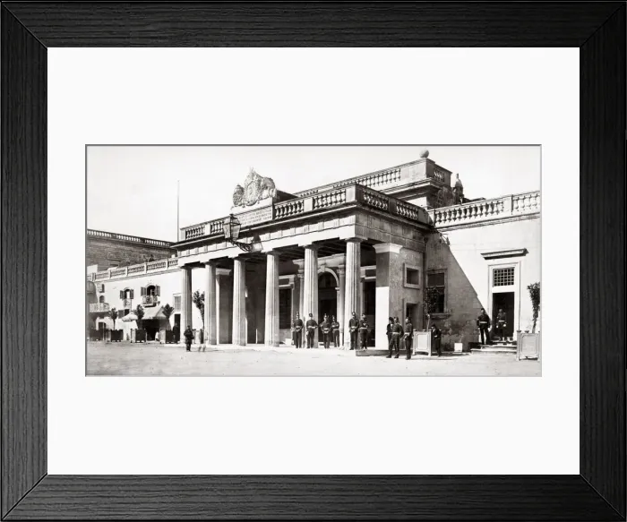 Framed Print : Main Gaurd, St Johns Square, Valletta, Malta, c. 1870 s Framed Print : Main Gaurd, St Johns Square, Valletta, Malta, c. 1870 s