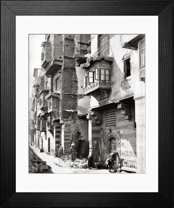 Framed Print : Street in old Cairo, Egypt, c. 1880 s Framed Print : Street in old Cairo, Egypt, c. 1880 s