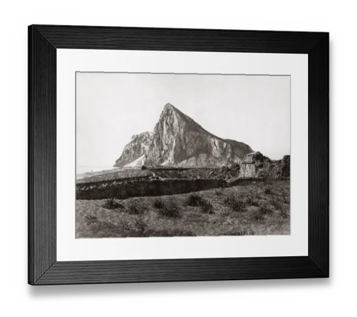Framed Print : The Rock of Gibraltar, c. 1880