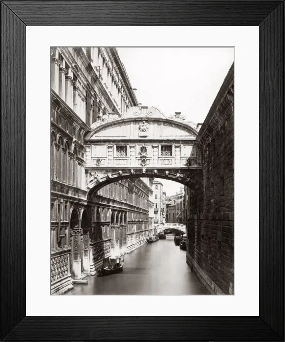 Framed Print : Bridge of Sighs, Venice, Italy, c. 1880 s Framed Print : Bridge of Sighs, Venice, Italy, c. 1880 s