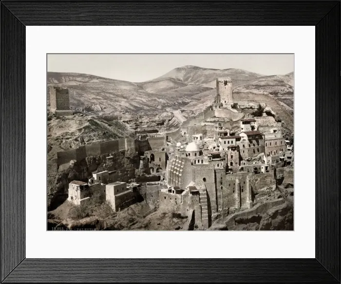 Framed Print : c. 1890s Holy Land Palestine Israel - Convent of Mar Saba Framed Print : c. 1890s Holy Land Palestine Israel - Convent of Mar Saba