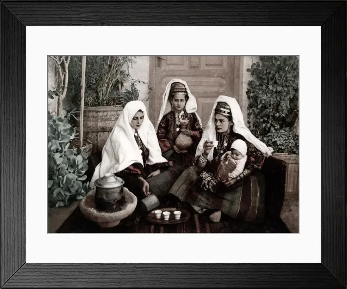 Framed Print : Israel Palestine - women and a baby from Bethlehem Framed Print : Israel Palestine - women and a baby from Bethlehem