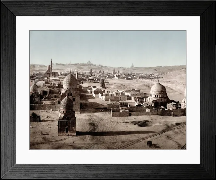 Framed Print : c. 1890s Egypt - tombs of the Caliphs Mamluks, Cairo Framed Print : c. 1890s Egypt - tombs of the Caliphs Mamluks, Cairo