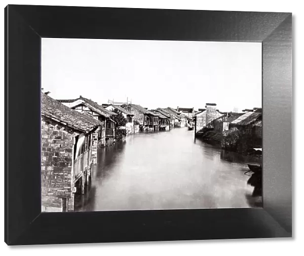 c. 1880s China - Chinese floods and flooding