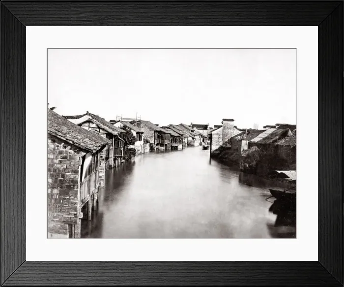 Framed Print : c. 1880s China - Chinese floods and flooding Framed Print : c. 1880s China - Chinese floods and flooding