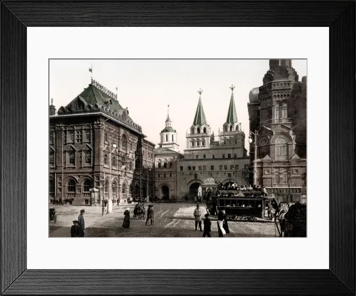 Framed Print : c. 1890s Russia - The Gate of Notre Dame d Iberia, Moscow Framed Print : c. 1890s Russia - The Gate of Notre Dame d Iberia, Moscow
