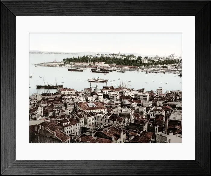 Framed Print : c. 1890s Turkey - ships in the Bosphorous Framed Print : c. 1890s Turkey - ships in the Bosphorous