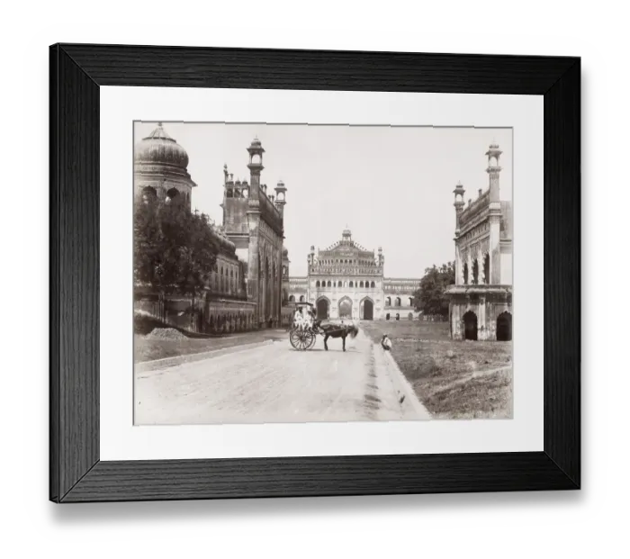 Framed Print : Horse and carriage, likely Lucknow, India Framed Print : Horse and carriage, likely Lucknow, India