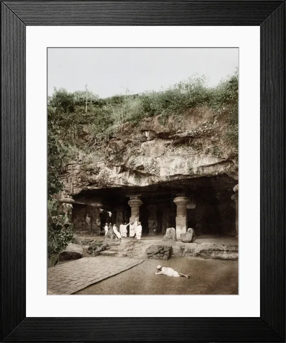 Framed Print : Elephanta caves, Bombay, Mumbai, India Framed Print : Elephanta caves, Bombay, Mumbai, India