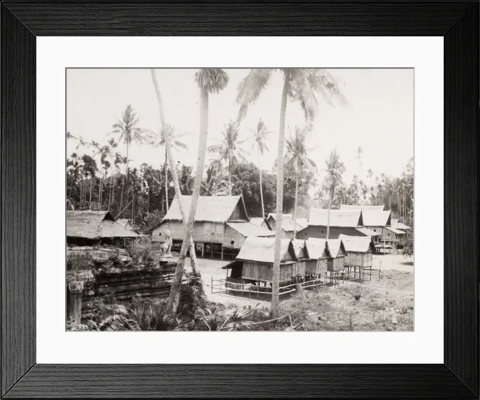 Framed Print : Native, indigenous houses, Singapore Framed Print : Native, indigenous houses, Singapore