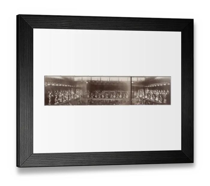 Framed Print : Theatre performance, actors, geishas, Japan Framed Print : Theatre performance, actors, geishas, Japan