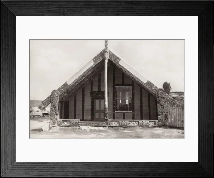 Framed Print : Maori carved house Ohinemutu, New Zealand Framed Print : Maori carved house Ohinemutu, New Zealand