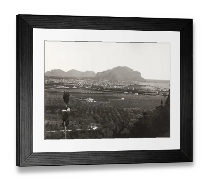 Framed Print : Panoramic view of Palermo, Italy