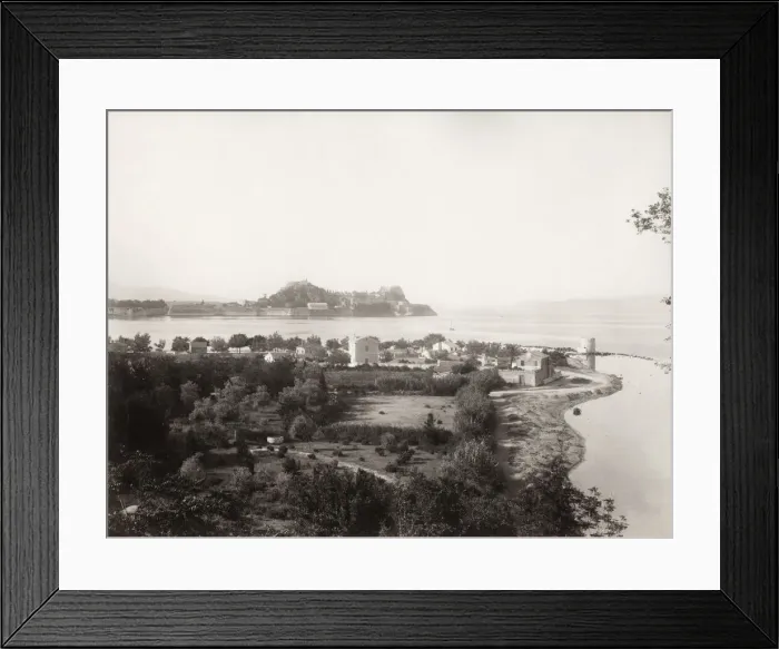 Framed Print : Coastal view, Corfu, Greece Framed Print : Coastal view, Corfu, Greece
