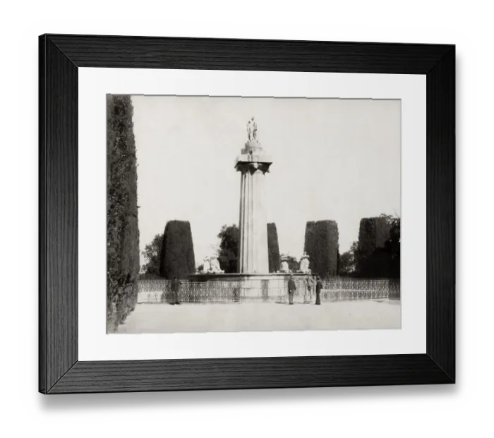 Framed Print : Palermo, La Favorita, Colonna Ercole, gardens, Italy Framed Print : Palermo, La Favorita, Colonna Ercole, gardens, Italy