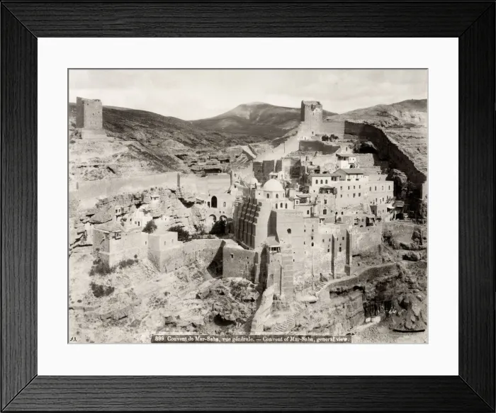 Framed Print : Convent of Mar Saba. The Holy Lavra of Saint Sabbas Framed Print : Convent of Mar Saba. The Holy Lavra of Saint Sabbas