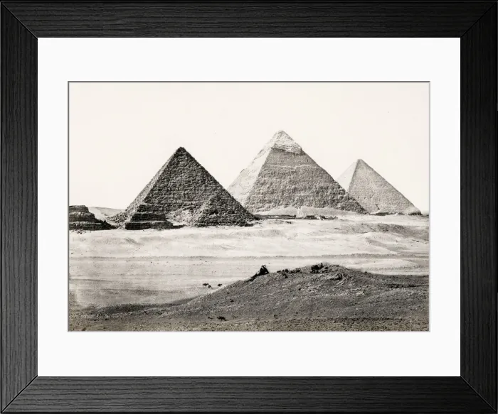 Framed Print : Francis Frith, Egypt, 1857: pyramids of Gizeh Framed Print : Francis Frith, Egypt, 1857: pyramids of Gizeh