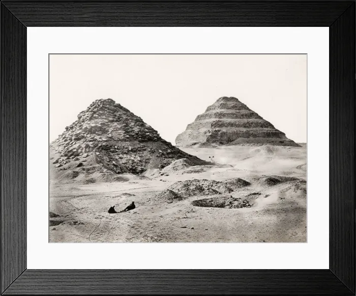 Framed Print : Francis Frith, Egypt, 1857: pyramids of Sakkarah, Saqqara Framed Print : Francis Frith, Egypt, 1857: pyramids of Sakkarah, Saqqara
