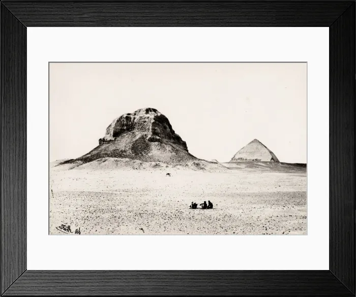 Framed Print : Francis Frith, Egypt, 1857: Dahshur Dashoor Pyramids Framed Print : Francis Frith, Egypt, 1857: Dahshur Dashoor Pyramids