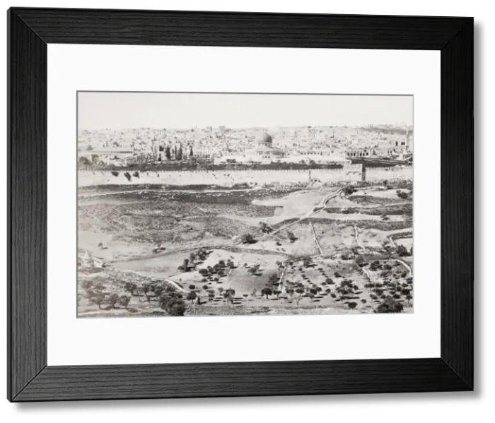Framed Print : Jerusalem and the valley of Jehosaphat, modern Israel Framed Print : Jerusalem and the valley of Jehosaphat, modern Israel