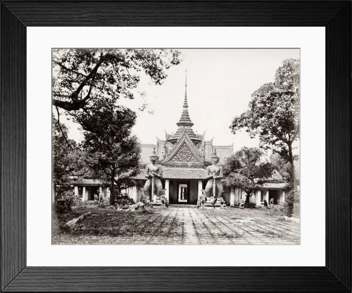 Framed Print : Temple entrance, probably Siam, Thailand Framed Print : Temple entrance, probably Siam, Thailand