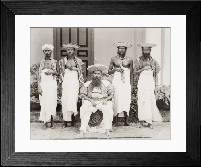Framed Print : Kandy, Celyon, Sri Lanka, group of chiefs Framed Print : Kandy, Celyon, Sri Lanka, group of chiefs