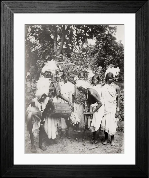 Framed Print : Kola Dancers, India Framed Print : Kola Dancers, India