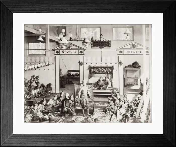 Framed Print : Siamese Theatre, actors, troupe, Siam, Thailand Framed Print : Siamese Theatre, actors, troupe, Siam, Thailand