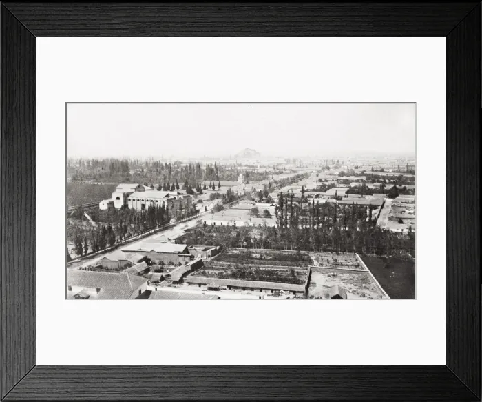 Framed Print : Santiago, Chile, high angle view Framed Print : Santiago, Chile, high angle view
