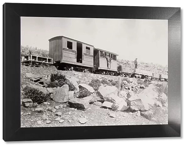 Railroad, railway between Tongoy and Tamaya, Chile