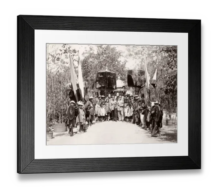 Framed Print : Pocession, with German (?) soldiers, Peking, Beijing, China Framed Print : Pocession, with German (?) soldiers, Peking, Beijing, China