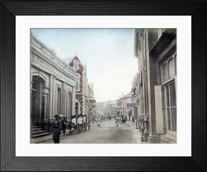 Framed Print : Street in the foreign settlement, Yokohama, Japan Framed Print : Street in the foreign settlement, Yokohama, Japan