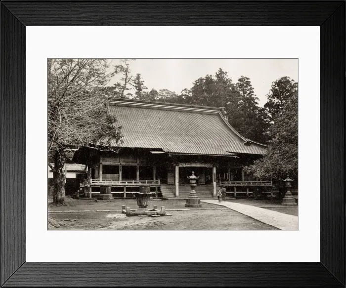 Framed Print : Fujisawa temple on the Tokaido Japan 1870 s Framed Print : Fujisawa temple on the Tokaido Japan 1870 s