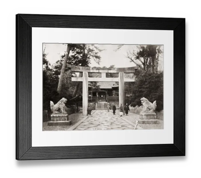 Framed Print : Ankokuden, Zozoji temple, Tokyo, Japan, 1870s Framed Print : Ankokuden, Zozoji temple, Tokyo, Japan, 1870s