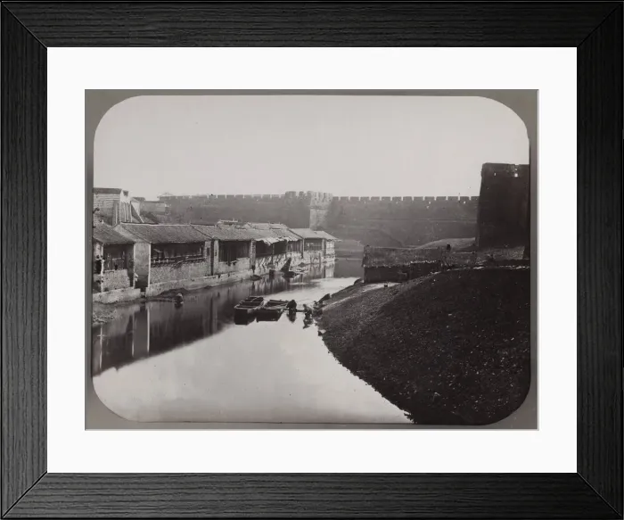 Framed Print : City Walls and canal, Peking, Beijing, China Framed Print : City Walls and canal, Peking, Beijing, China