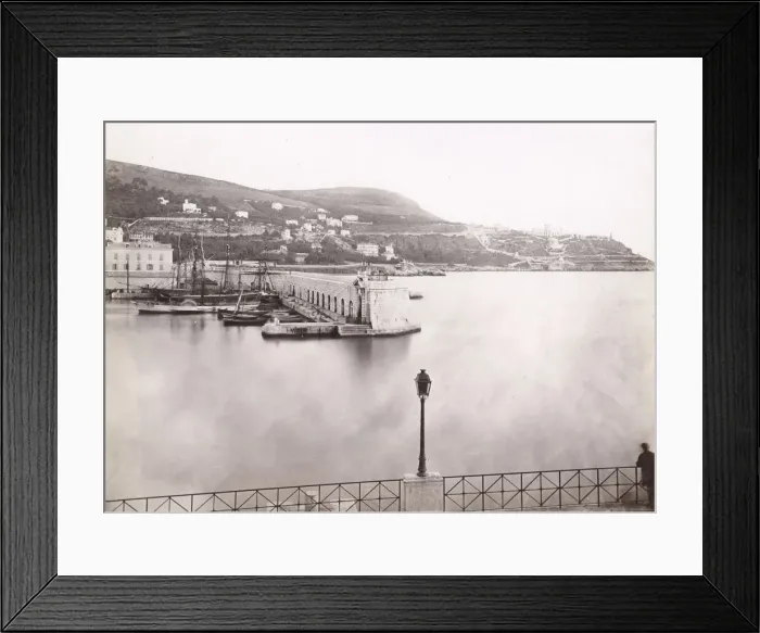 Framed Print : The harbour, dock, at Nice France Framed Print : The harbour, dock, at Nice France