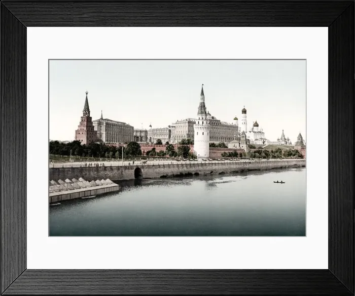 Framed Print : c. 1890s Russia - the Kremlin from the Moskva River Framed Print : c. 1890s Russia - the Kremlin from the Moskva River