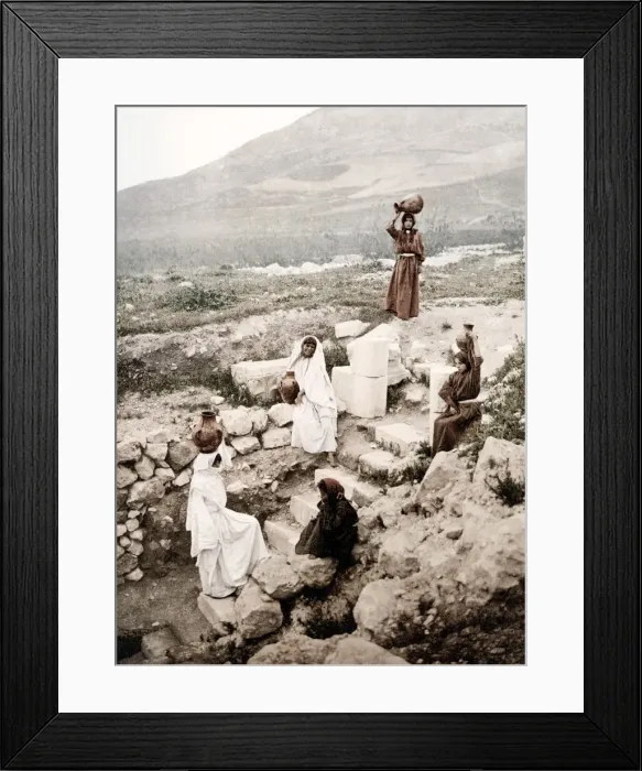 Framed Print : c. 1890s Israel Palestine - the well of the Good Samaritan Framed Print : c. 1890s Israel Palestine - the well of the Good Samaritan