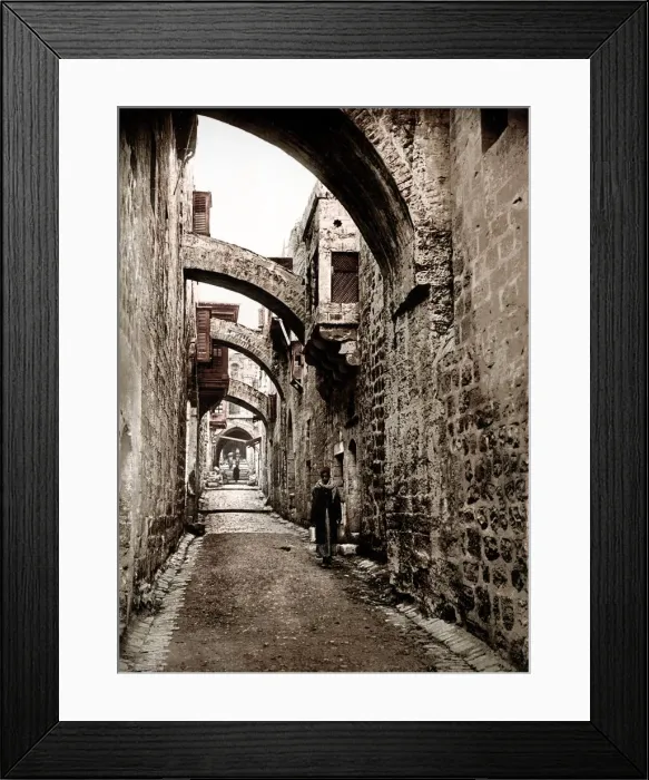 Framed Print : c. 1890s Holy Land Israel Palestine - Via Dolorosa Framed Print : c. 1890s Holy Land Israel Palestine - Via Dolorosa