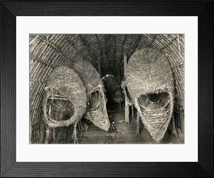 Framed Print : Holy artifacts in the Kau Ravi of Kamari, Papua New Guinea Framed Print : Holy artifacts in the Kau Ravi of Kamari, Papua New Guinea