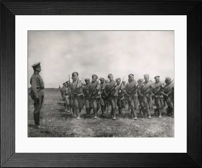 Framed Print : Russian troops drilling for the defence of Riga, Latvia, WWI Framed Print : Russian troops drilling for the defence of Riga, Latvia, WWI